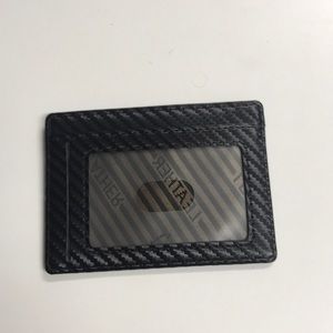 7 pocket RFID leather carbon fiber design wallet
